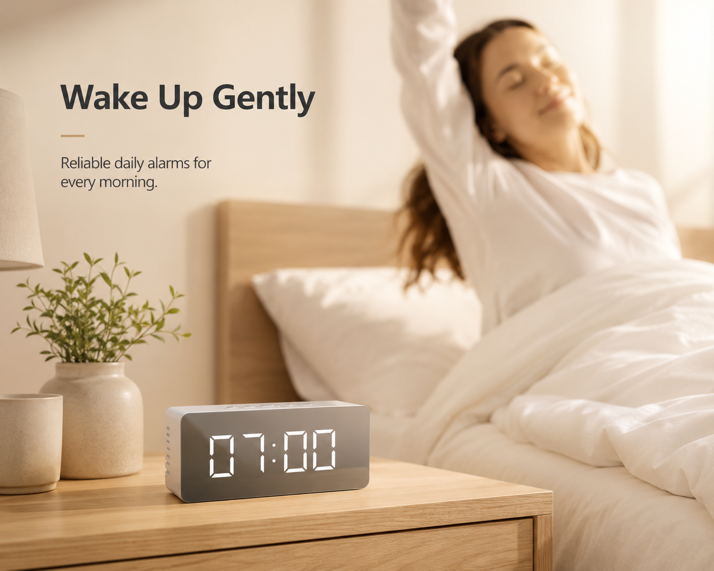 Mellowa Digital Alarm Clock