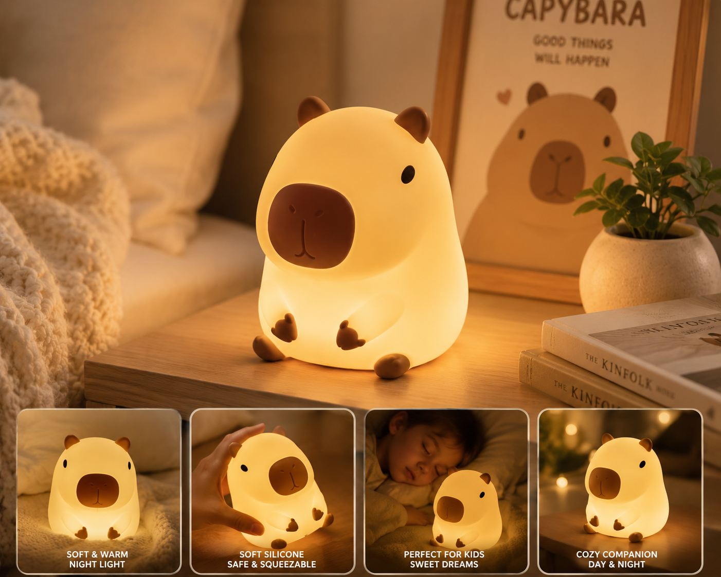 Mellowa Capybara Night Light