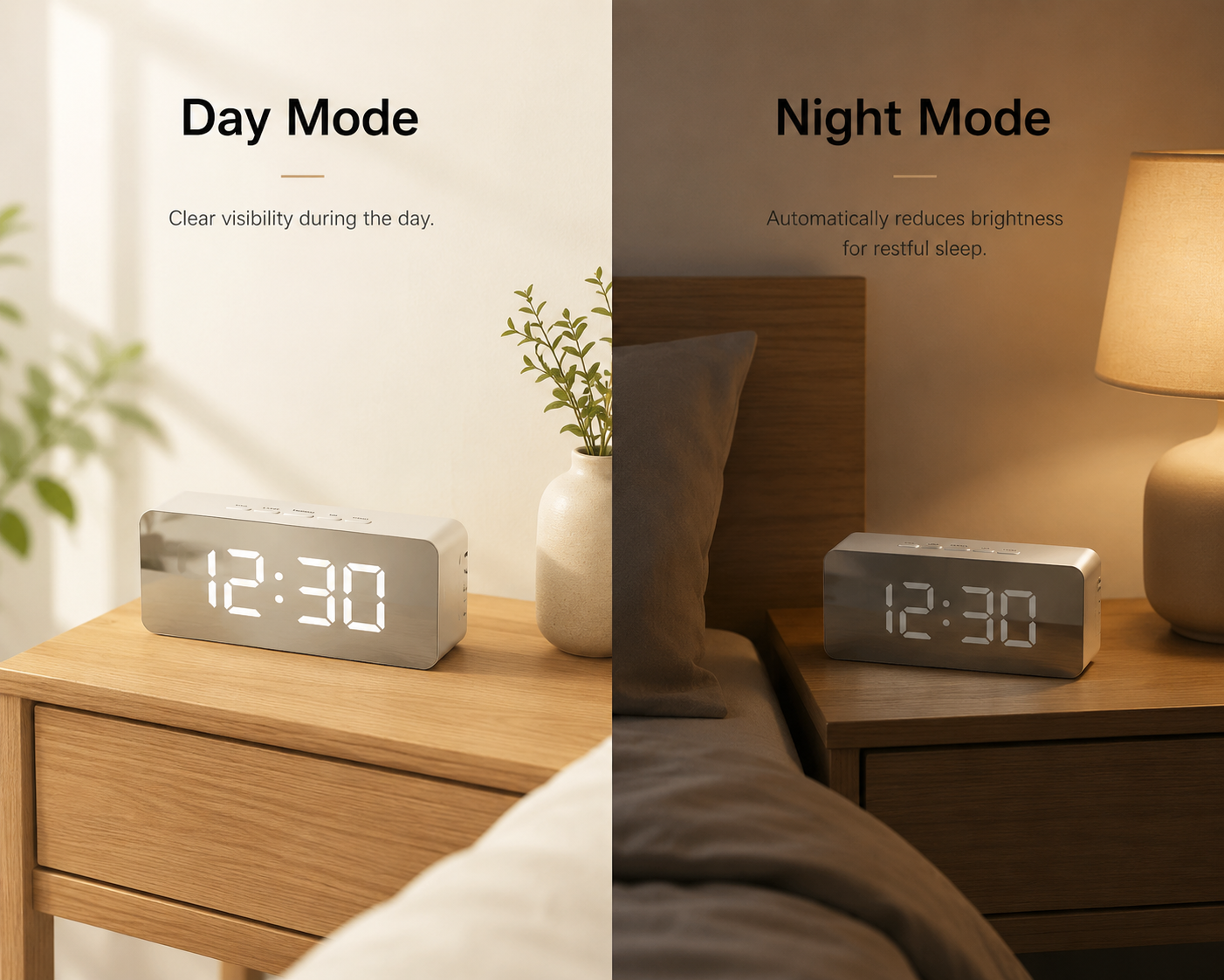 Mellowa Digital Alarm Clock